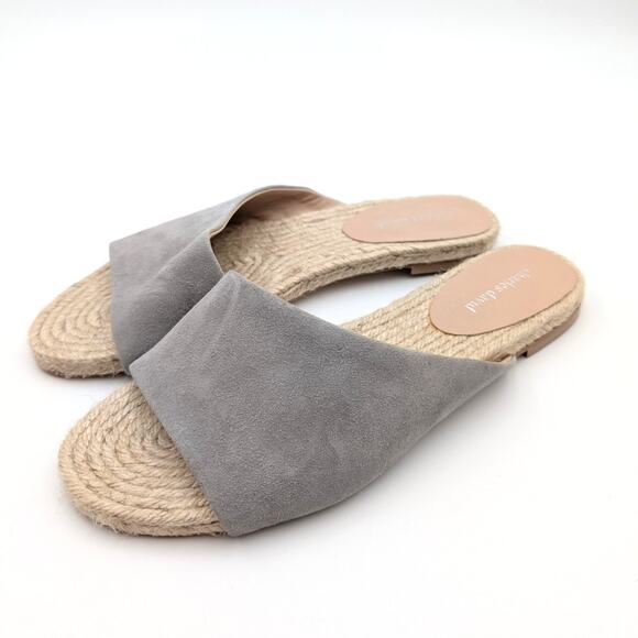 Charles David Stance Women's Espadrille Slide Sandal Gray Size US9M EU40 - Picture 1 of 11
